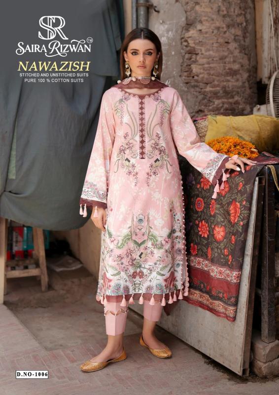 Saira rizwan nawazish dress material wholesalers in surat